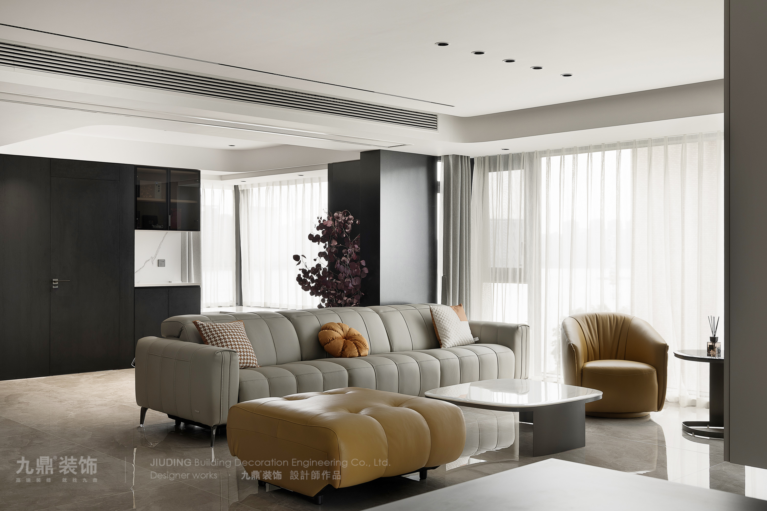 杭州復興南苑180㎡意式現代裝修案例